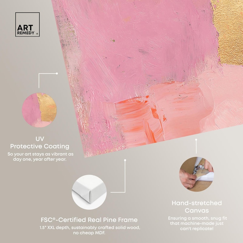 Petal Patchwork II Canvas Set of 2 by Art Remedy, Gallery Wrapped