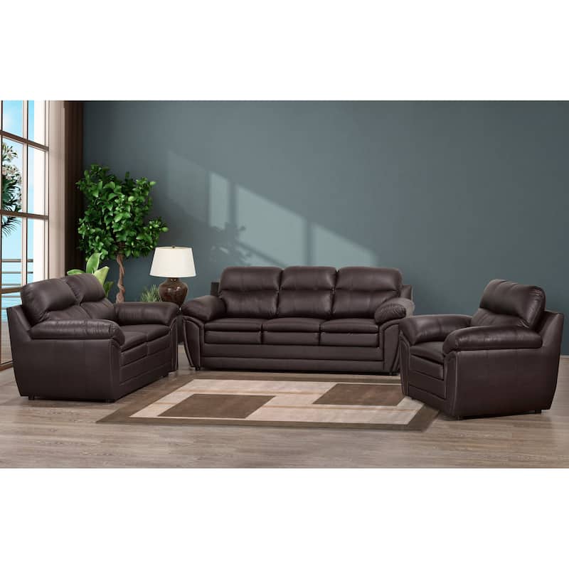 Simon Leather Gel Upholstered Loveseat