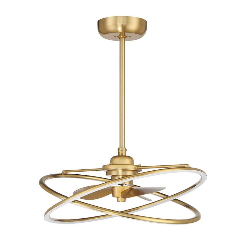 Dorado LED Fan D'Lier - Warm Brass