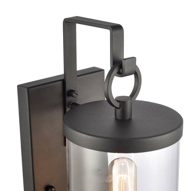 Hopkins 15.75'' High 1-Light Outdoor Sconce - Charcoal Black