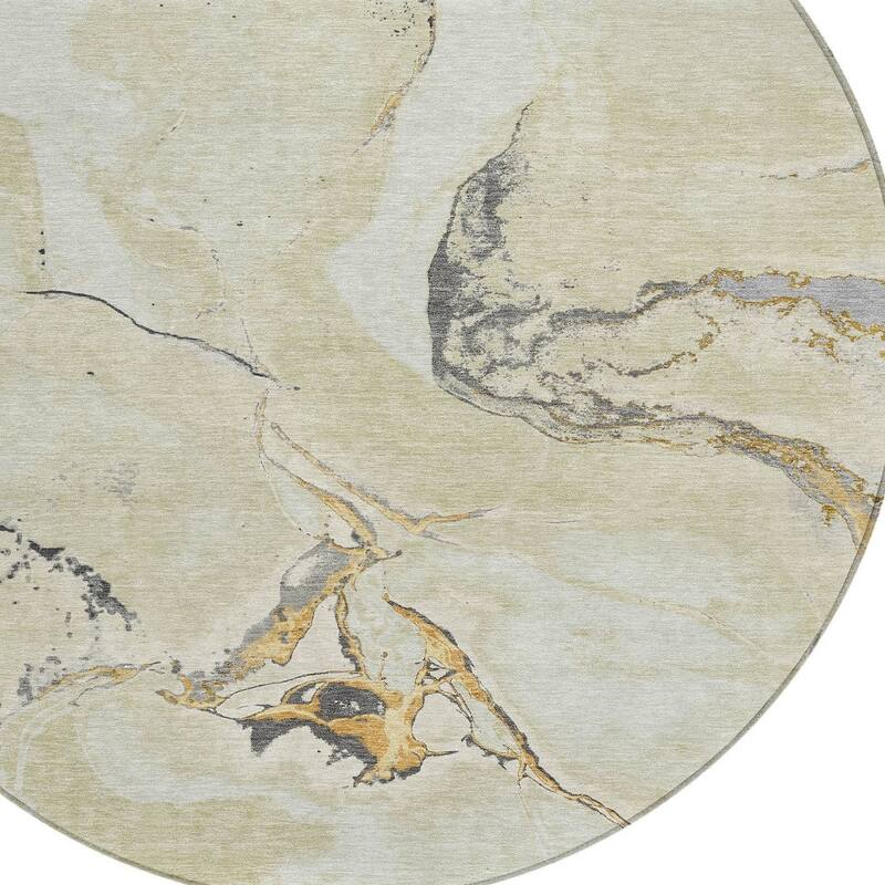 HomeRoots Abstract Transitional Rectangle Outdoor Rug