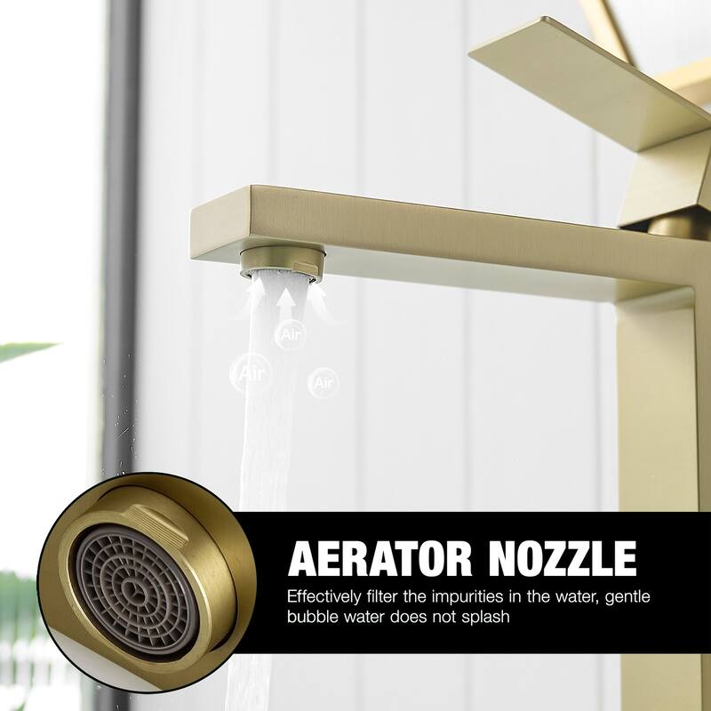 Topcraft Stainless Steel Single Handle Bathroom Sink Faucet