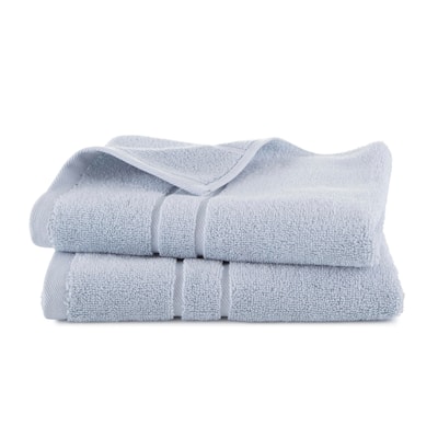 Clean Design Home x Martex Solid Supima 2-Pack Blue Hand Towel Set