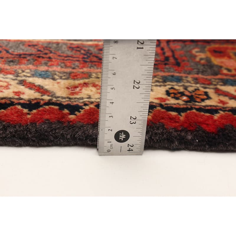 ECARPETGALLERY Hand-knotted Anatolian Vintage Red Wool Rug - 4'4 x 6'11