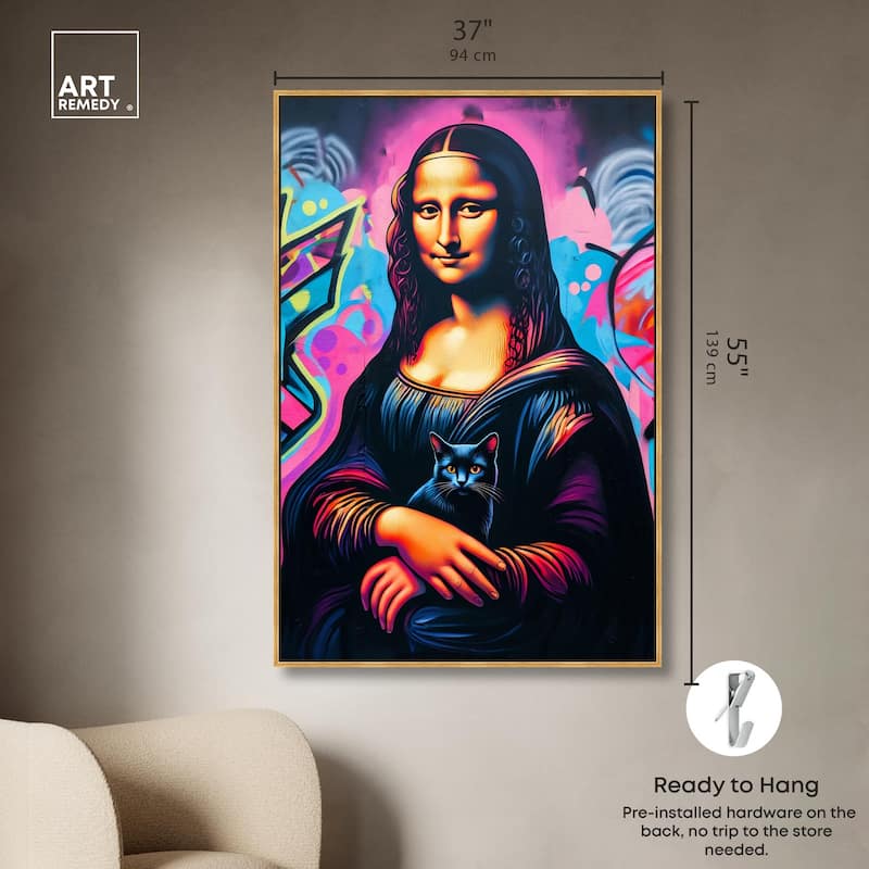 Lisa's Little Secret II Canvas by Art Remedy