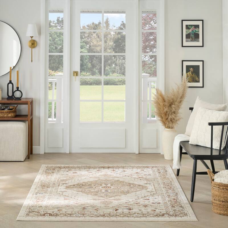 Nourison Pardis Indoor only Blue Persian Area Rug