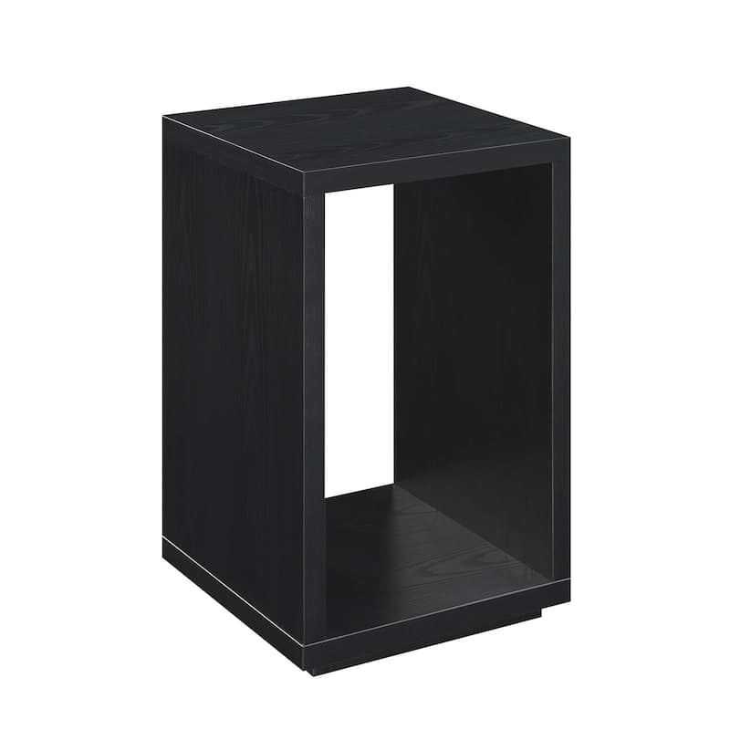 Minimalist End Table with Spacious Top and Lower Shelf, Sleek Design and Durable Woodgrain Finish for Home Decor - 18
