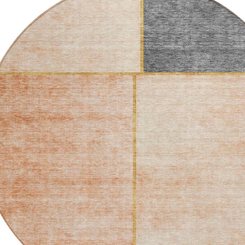HomeRoots Abstract Transitional Rectangle Outdoor Rug