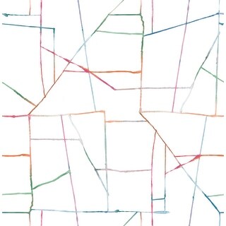 Seabrook Designs Day Dreamers Geo Creative Unpasted Wallpaper
