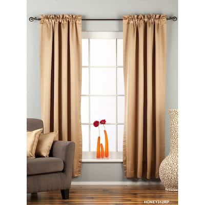 Taupe Rod Pocket blackout Curtain / Drape / Panel - Piece