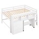 preview thumbnail 8 of 6, Versatile Full Loft Bed with Rolling Desk, Drawers, and Shelves