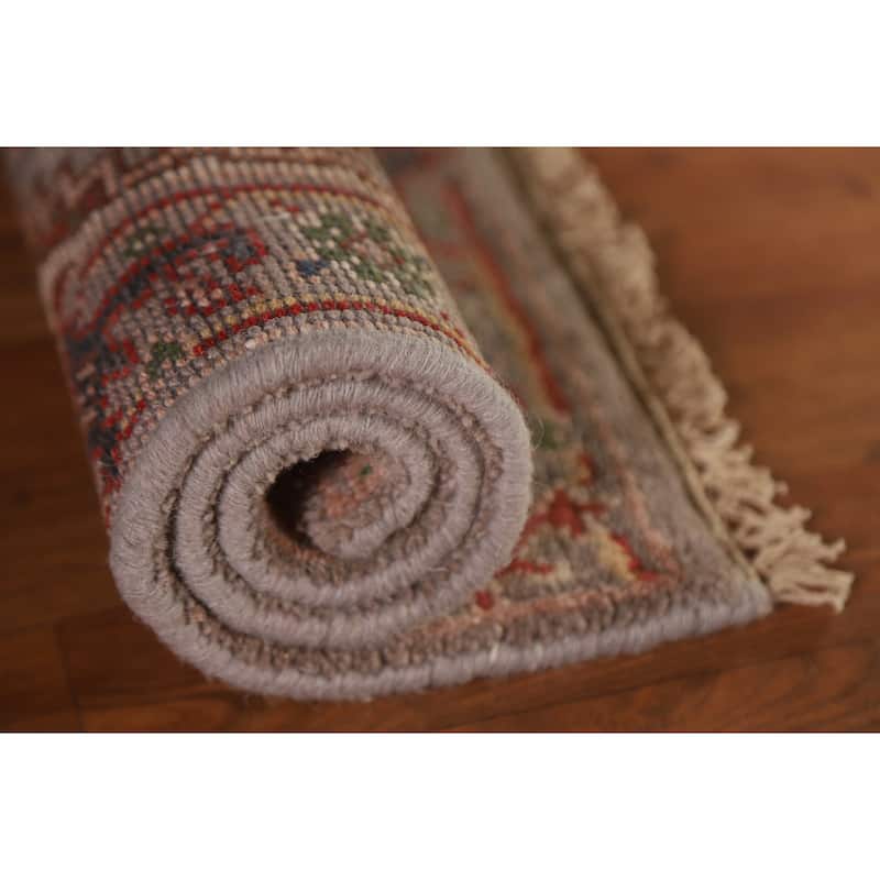 Heriz Serapi Oriental Rug Handmade Grey Wool Carpet - 2'0"x 3'0"