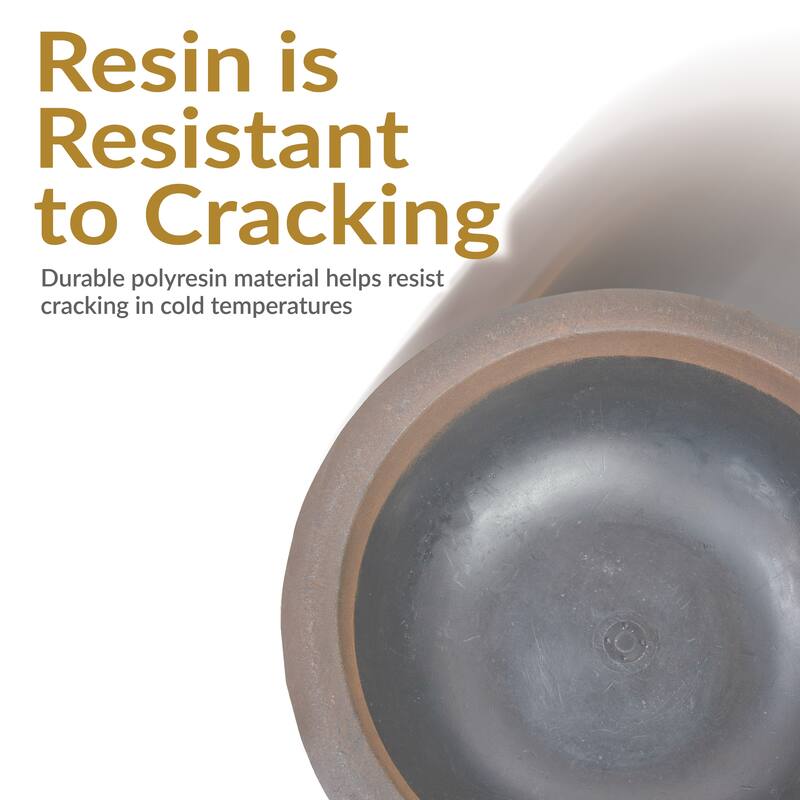 Sunnydaze Percival Outdoor Double-Walled Flower Pot Planter - 20.75"