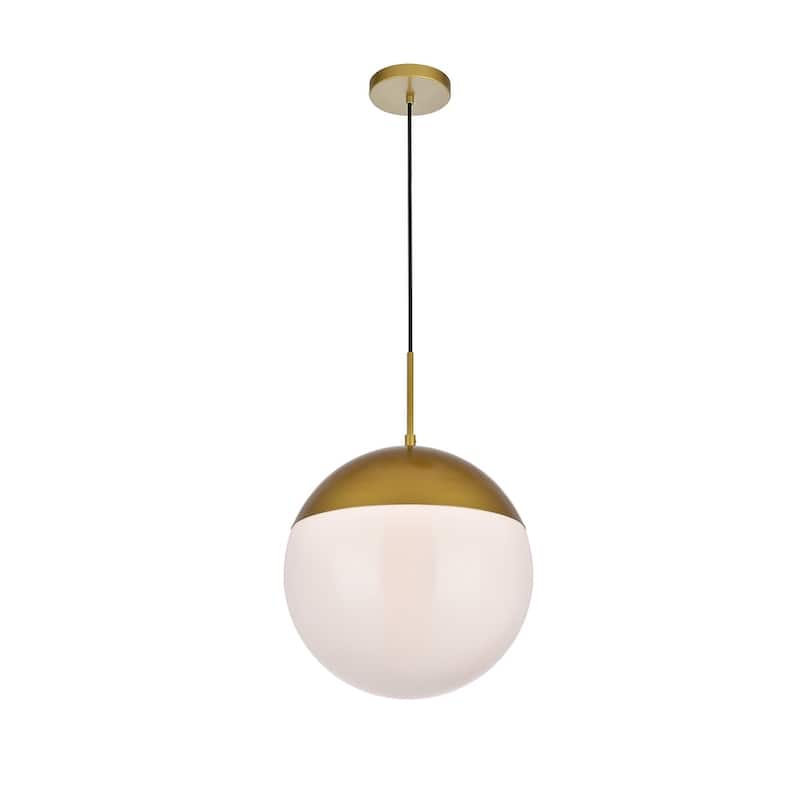 1-Light Pendant with 14 inch Frosted White Glass