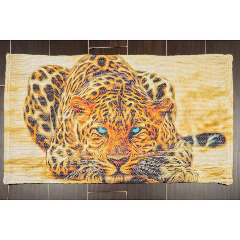 Hand Made Multi Color Polyester Modern&Contemporary Oriental Area Rug - 2' x 3'