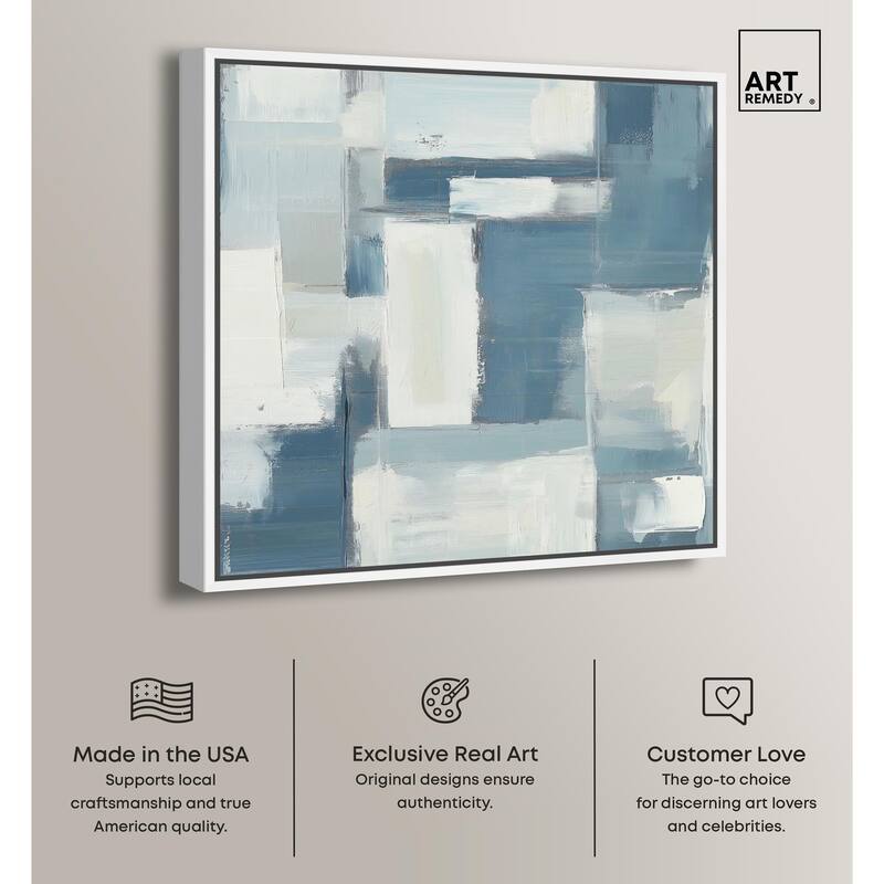Deconstructed Blue III Canvas by Art Remedy