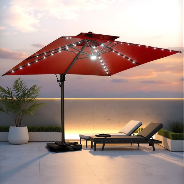 cheap offset patio umbrellas Offset Hanging Patio Umbrella - 10ft