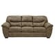 preview thumbnail 2 of 1, Copper Grove Monnickendam Faux Leather Sofa Brown