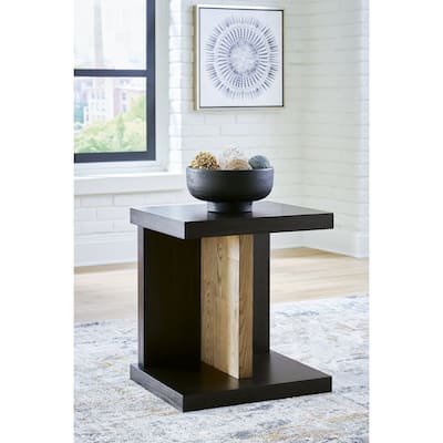 Signature Design by Ashley Kocomore Brown/Beige Chairside End Table - 22"W x 18"D x 24"H