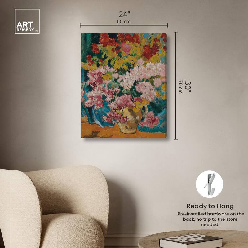 Give him Flores Canvas by Art Remedy, Gallery Wrapped