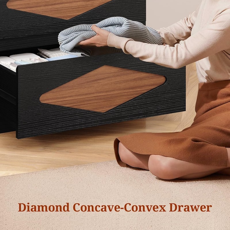 Dresser for Bedroom Chest of Deep Drawers Storage Dressers Organizer