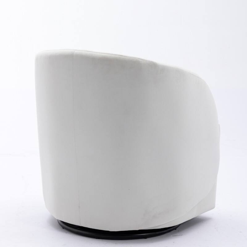 21.06"Seat Width Soft Velvet Fabric Swivel Chair For Living Room
