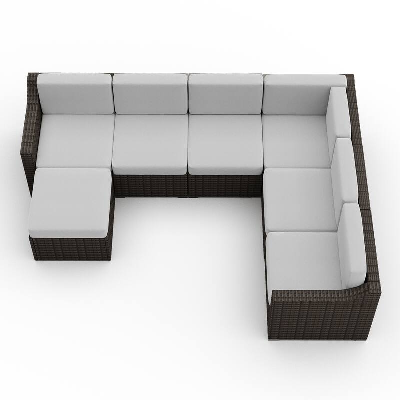 7 Piece Patio Sectional Conversation Set