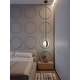 preview thumbnail 5 of 13, AFX Verona LED Pendant 9" - Black