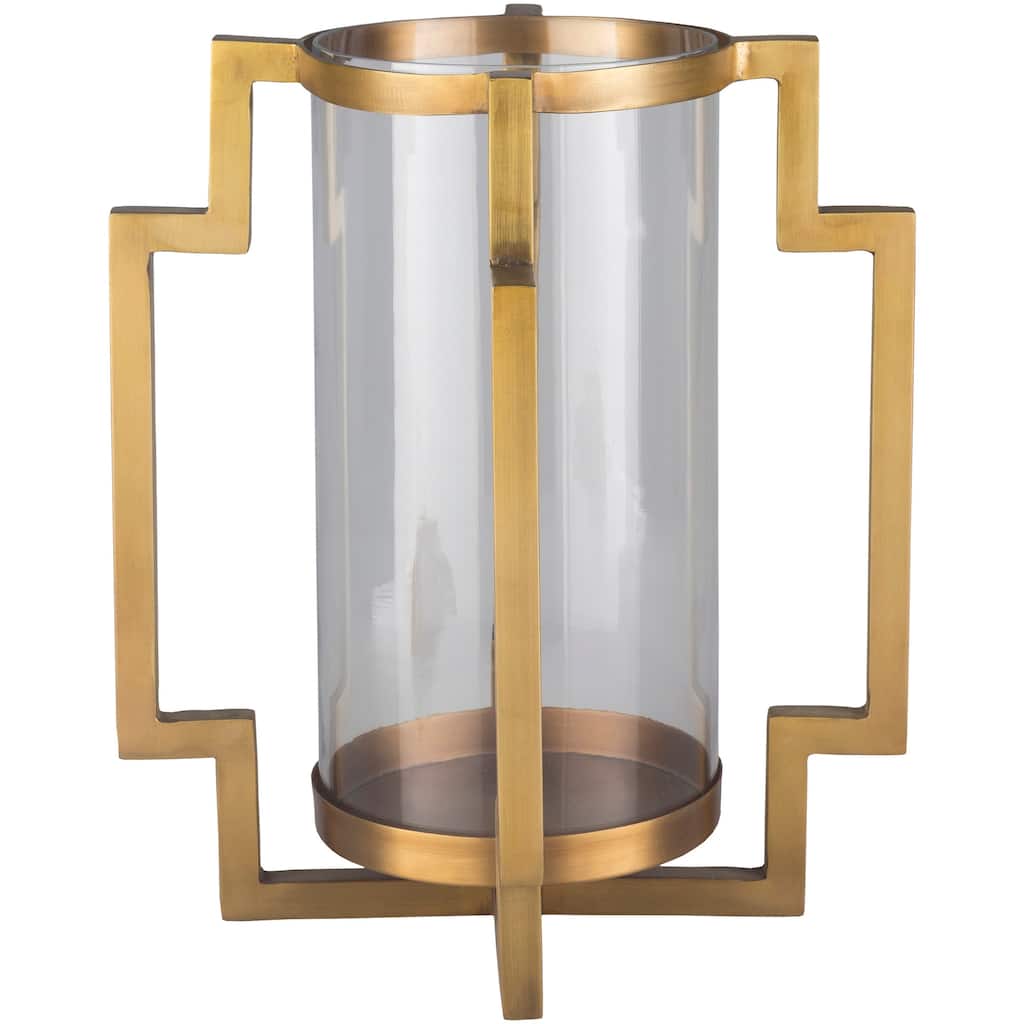 Sommer Gold Glass Modern Candle Holder