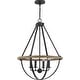 preview thumbnail 1 of 2, Bartlett 4-Light Pendant in Earth Black Earth Black