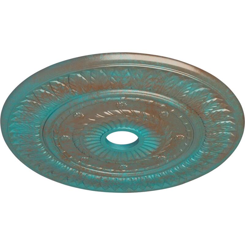 26 3/4"OD x 3 5/8"ID x 1 1/8"P Leaf Ceiling Medallion