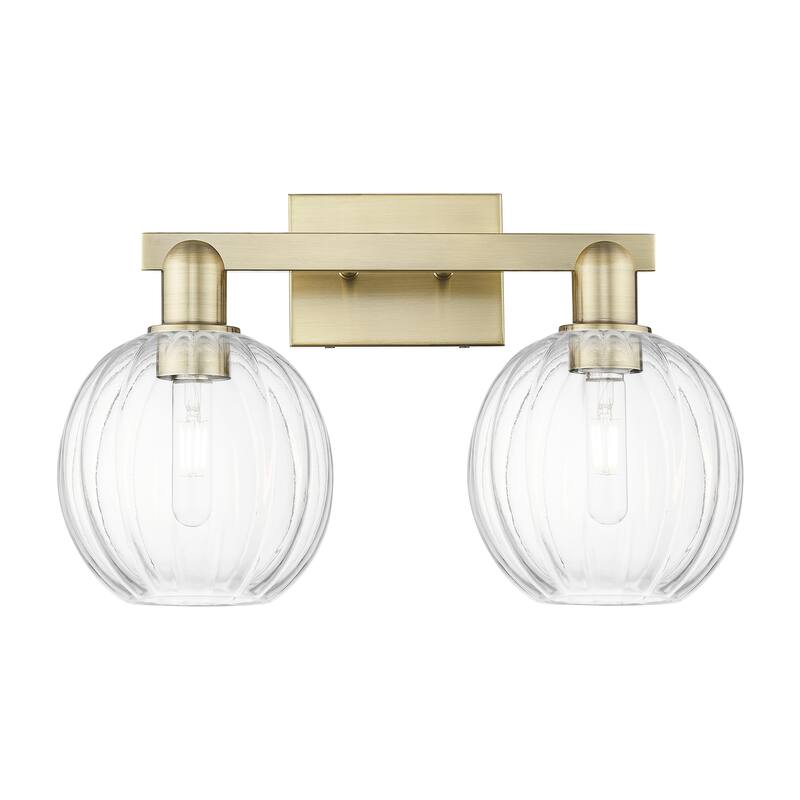 Innovations Lighting Downtown Urban - Preston - 2 Light 16" Globe Shade Bath Vanity Light