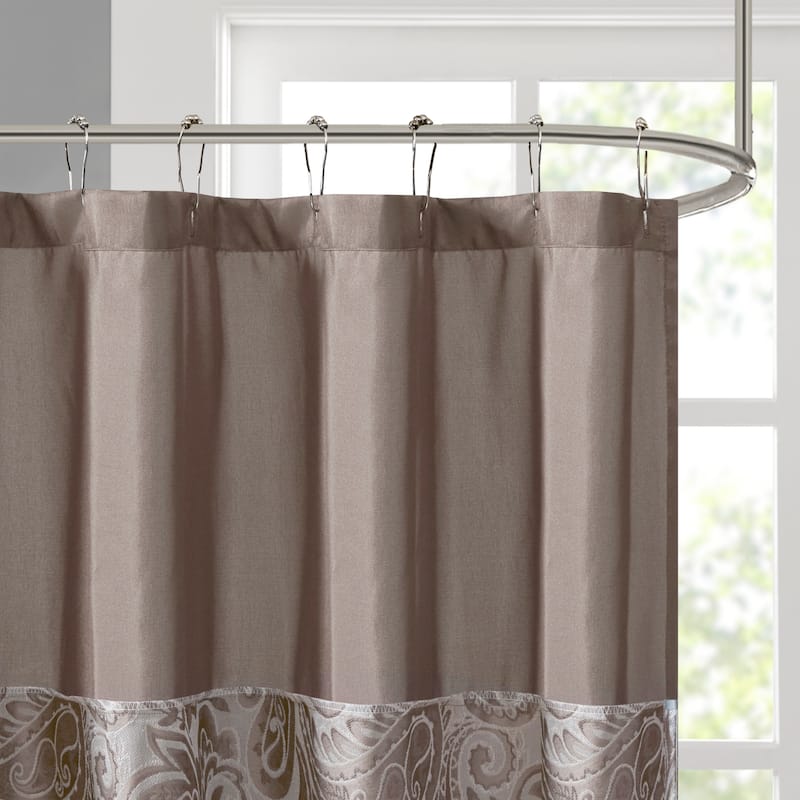 Madison Park Whitman Jacquard Shower Curtain