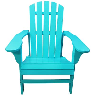 Leigh Country TX 38999 Adult Adirondack Chair Turquoise