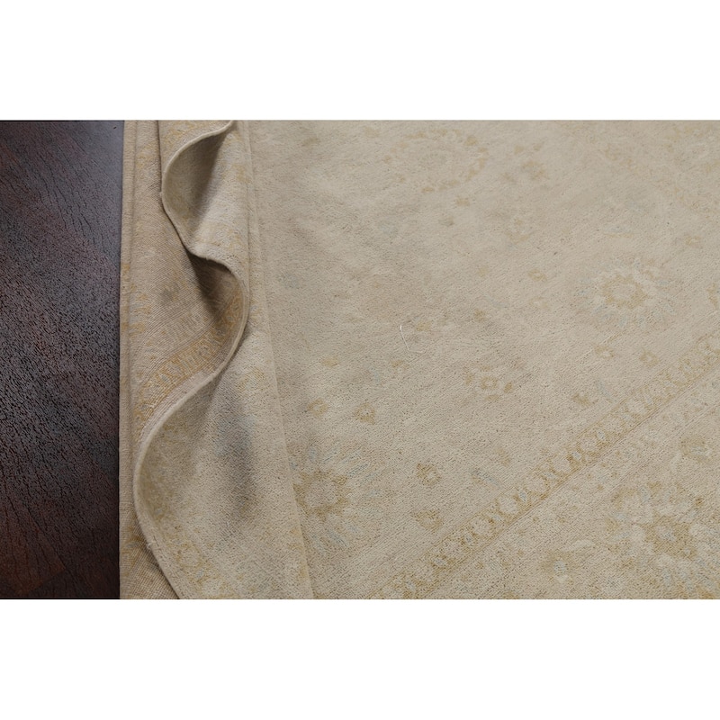 Vegetable Dye Wool Traditional Peshawar Chobi Area Rug Hand-knotted - 7'9" x 9'3"