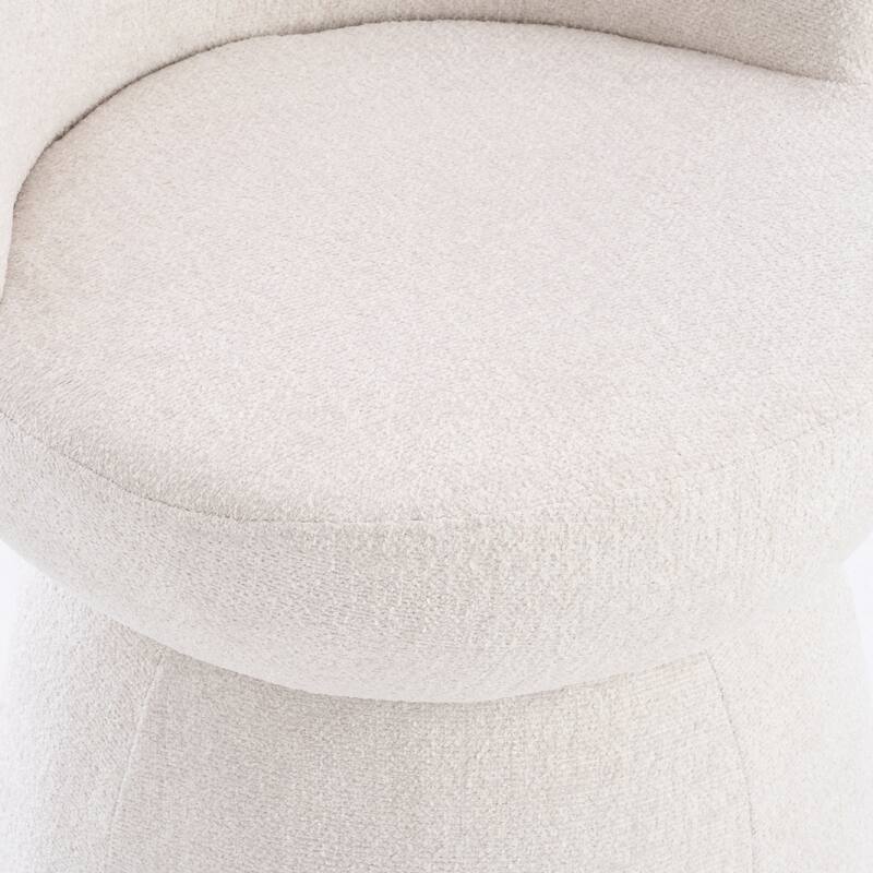 Swivel Modern Accent Chair, Armless Barrel Chairs for Living Room