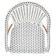 preview thumbnail 56 of 68, SAFAVIEH California Outdoor Bistro 26-inch Counter Stool with Arms - 23" W x 26" D x 43" H