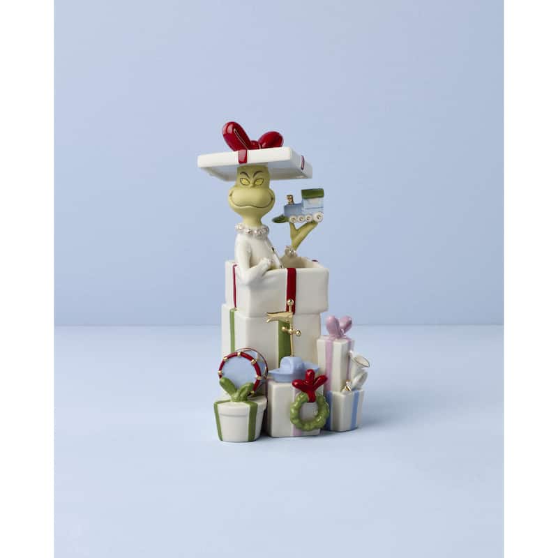 Lenox Grinch Gets the Gifts Figurine