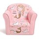 preview thumbnail 1 of 8, Gymax Kids Mermaid Sofa Children Armrest Couch Upholstered Chair - See Details Pink - See Details
