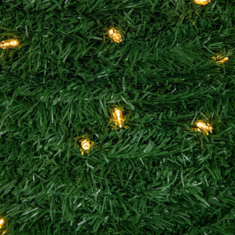 Lighted Commercial Topiary Angel Christmas Decor 6.5' White LED - Green