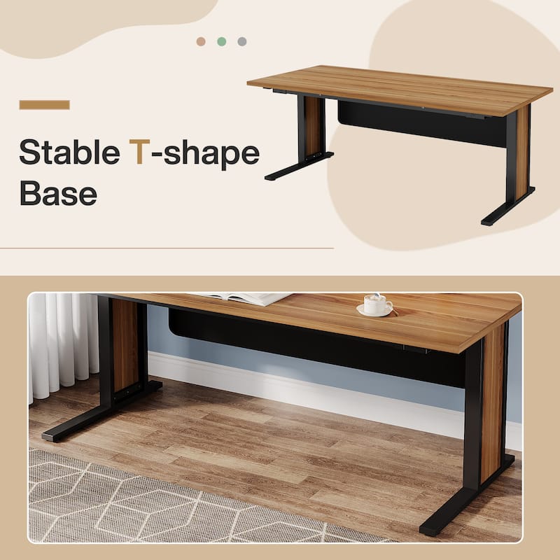 63 Inch Computer Desk, Large Executive Office Desk