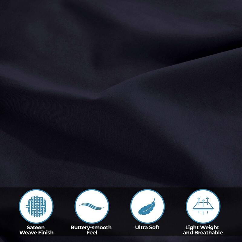 Superior Dorm In A Bag Comforter, Sheet Set, 3 Piece Towel Set and Pillows, Twin XL, Navy Blue