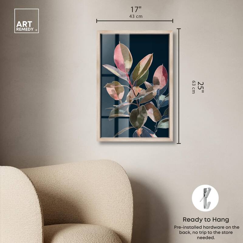 Fuchsia Frond I Shadowbox by Art Remedy