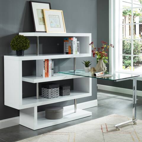 Furniture of America Livia Contemporary 59-inch L-Shape Computer Desk