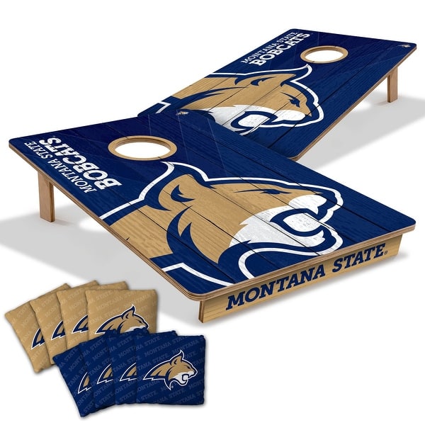 slide 2 of 6, Montana State Bobcats NCAA Tailgate Cornhole Board Set Include Carrying Case