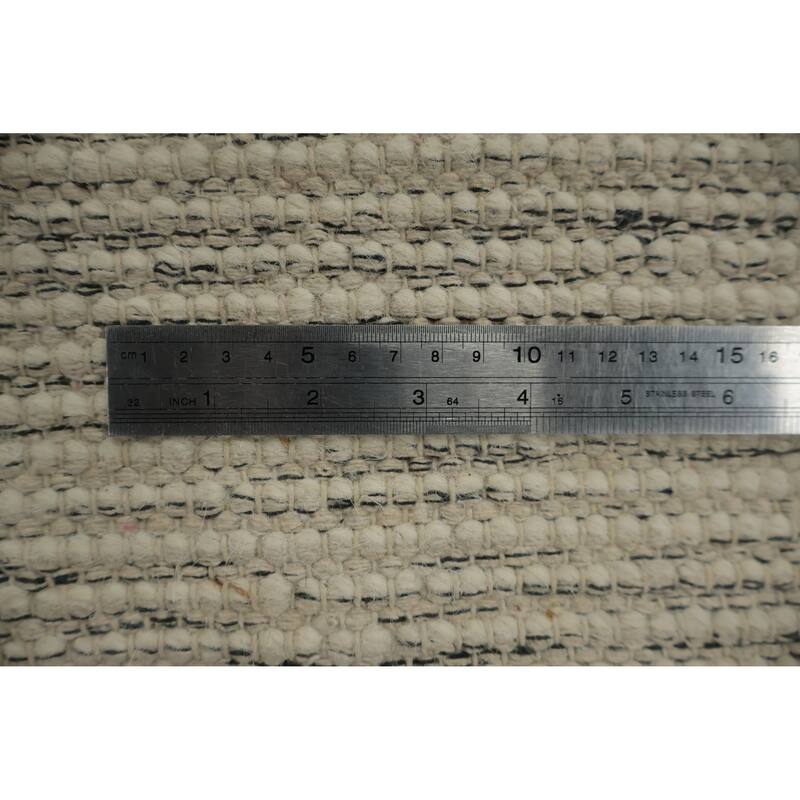 Hand Knotted Oriental 100% Wool Carpet Modern Geometric Beige & Ivories Modern Gotti Design Area Rug - 6' 0'' X 2' 7''