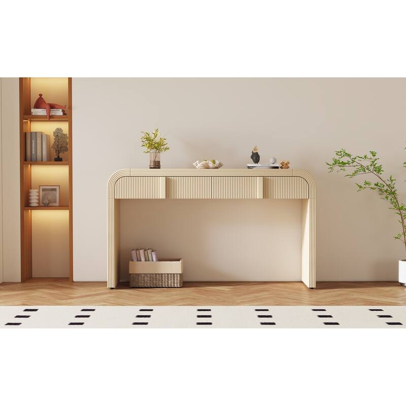 Modern Console Table with 2 Storage Drawers