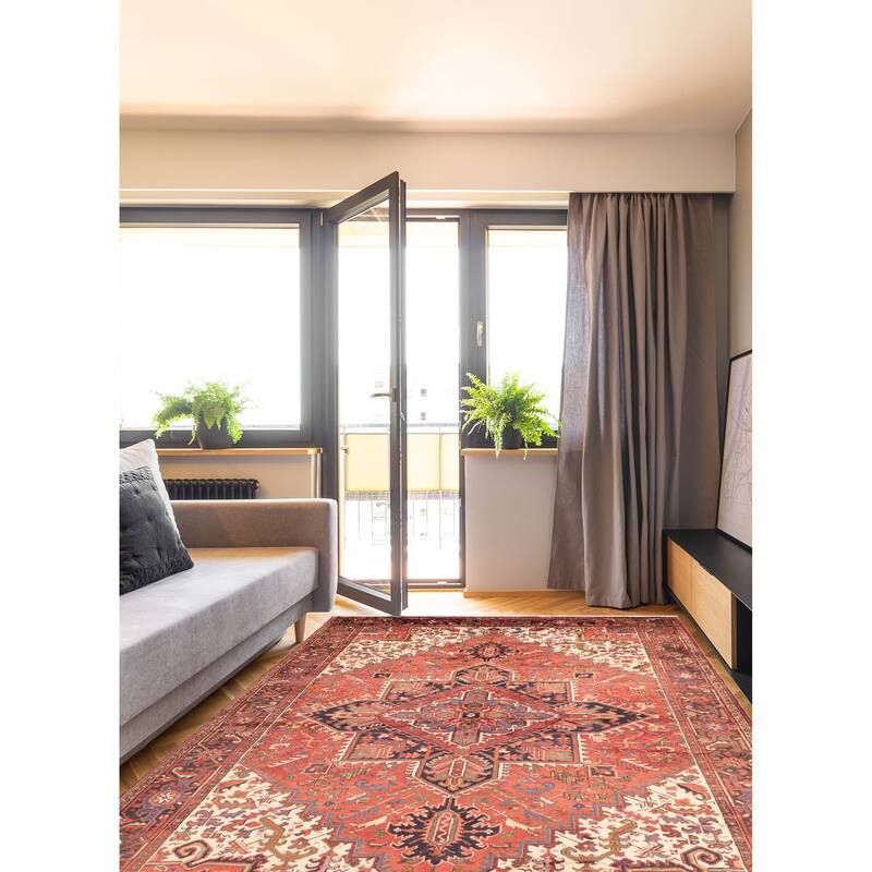 ECARPETGALLERY Hand-knotted Sarabi Red Wool Rug - 8'4 x 11'0