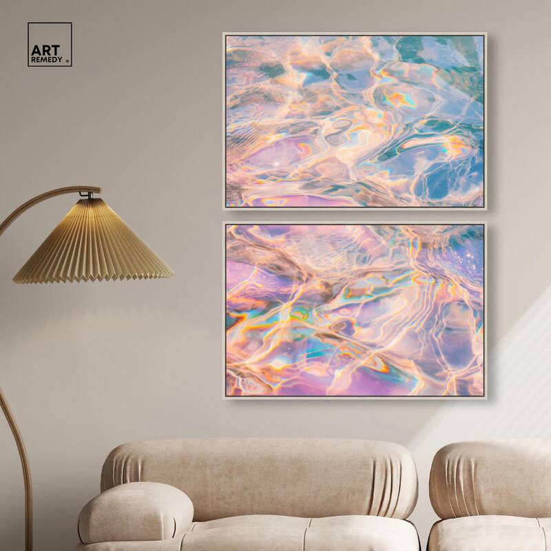 Metallic Drift II Canvas Set of 2 by Art Remedy