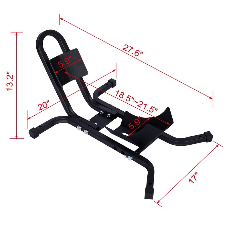 Anmytek Motorcycle Front Wheel Chock 1200 LB Capacity Garage Trailer Parking Stand